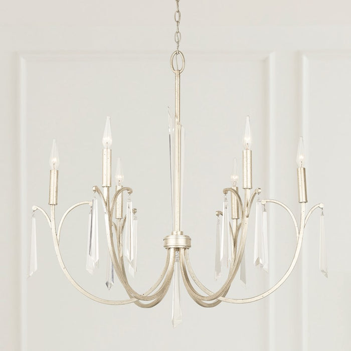 Capital Lighting Gwyneth Chandelier, Winter Gold