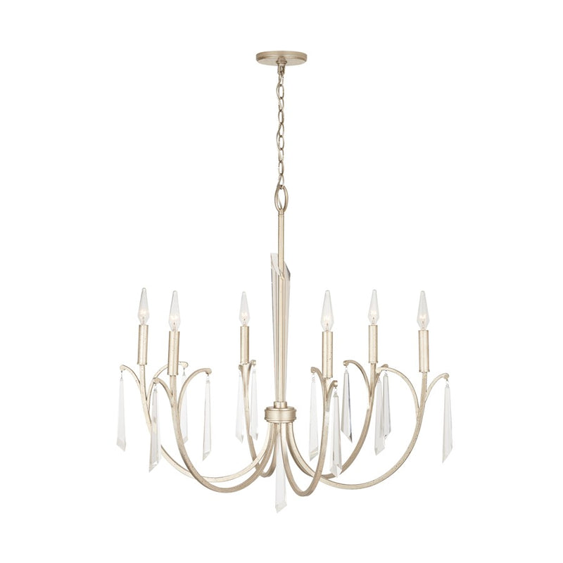 Capital Lighting Gwyneth Chandelier, Winter Gold
