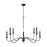 Capital Lighting Vincent Chandelier, Black Iron