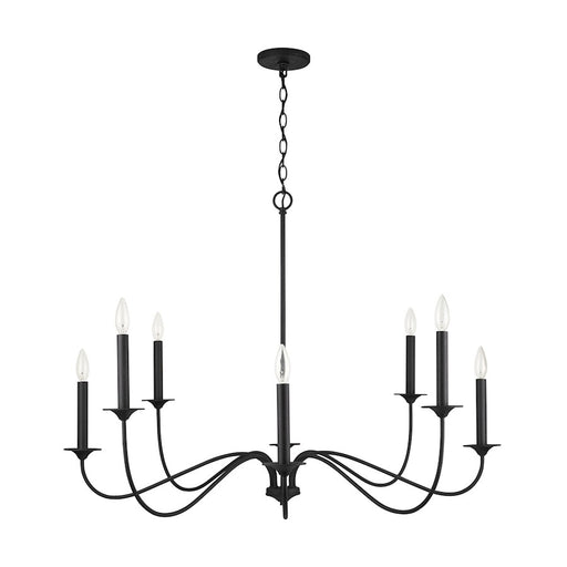 Capital Lighting Vincent Chandelier, Black Iron