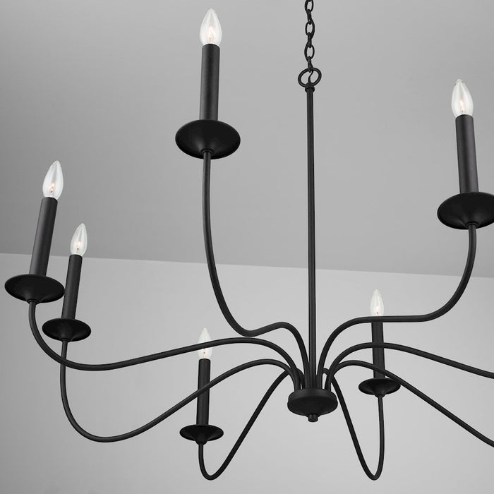 Capital Lighting Vincent Chandelier, Black Iron