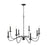 Capital Lighting Vincent Chandelier, Black Iron