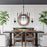 Capital Lighting Clint 6-Light Chandelier, Black Iron