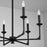 Capital Lighting Clint 6-Light Chandelier, Black Iron