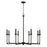 Capital Lighting Clint 8 Light Chandelier in Black Iron