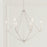 Capital Lighting Chandelier, Mystic Sand
