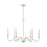 Capital Lighting Demi 6-Light Chandelier, Winter White
