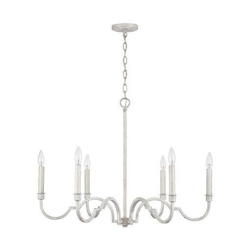 Capital Lighting Demi 6-Light Chandelier, Winter White