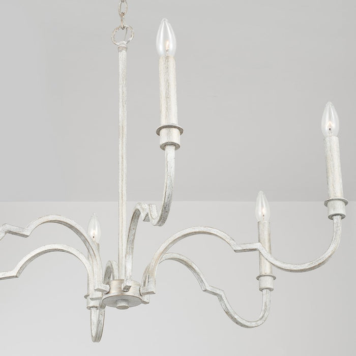 Capital Lighting Demi 6-Light Chandelier, Winter White