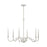 Capital Lighting Demi 6-Light Chandelier, Winter White