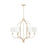Capital Lighting Ophelia 6-Light Chandelier, Winter Gold