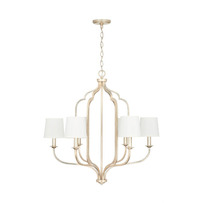 Capital Lighting Ophelia 6-Light Chandelier, Winter Gold