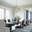 Capital Lighting Ophelia 6-Light Chandelier, Winter Gold
