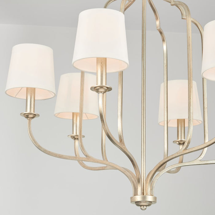 Capital Lighting Ophelia 6-Light Chandelier, Winter Gold