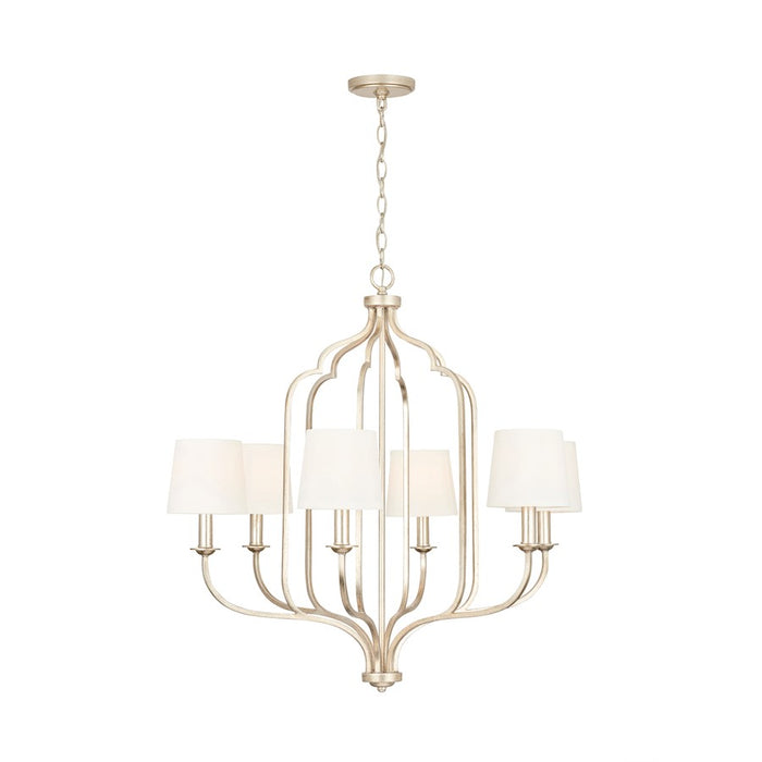 Capital Lighting Ophelia 6-Light Chandelier, Winter Gold