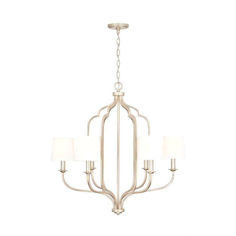 Capital Lighting Ophelia 6-Light Chandelier, Winter Gold