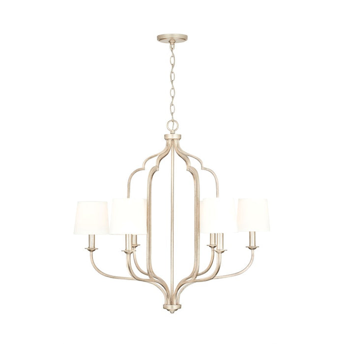 Capital Lighting Ophelia 6-Light Chandelier, Winter Gold