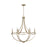 Capital Lighting Jordyn 6-Light Chandelier, Aged Brass