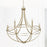 Capital Lighting Jordyn 6-Light Chandelier, Aged Brass