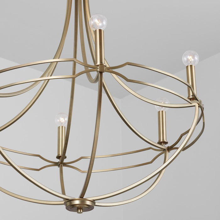 Capital Lighting Jordyn 6-Light Chandelier, Aged Brass