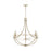 Capital Lighting Jordyn 6-Light Chandelier, Aged Brass