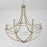 Capital Lighting Jordyn 6-Light Chandelier, Aged Brass