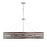 Capital Lighting DaLighton Chandelier, Dark Wood Polished Nickel