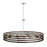 Capital Lighting DaLighton Chandelier, Dark Wood Polished Nickel
