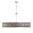 Capital Lighting DaLighton Chandelier, Dark Wood Polished Nickel