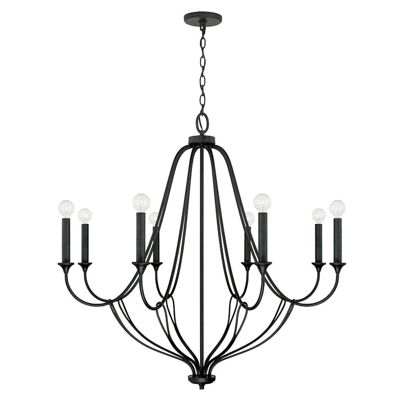 Capital Lighting Bentley Chandelier in Black Iron