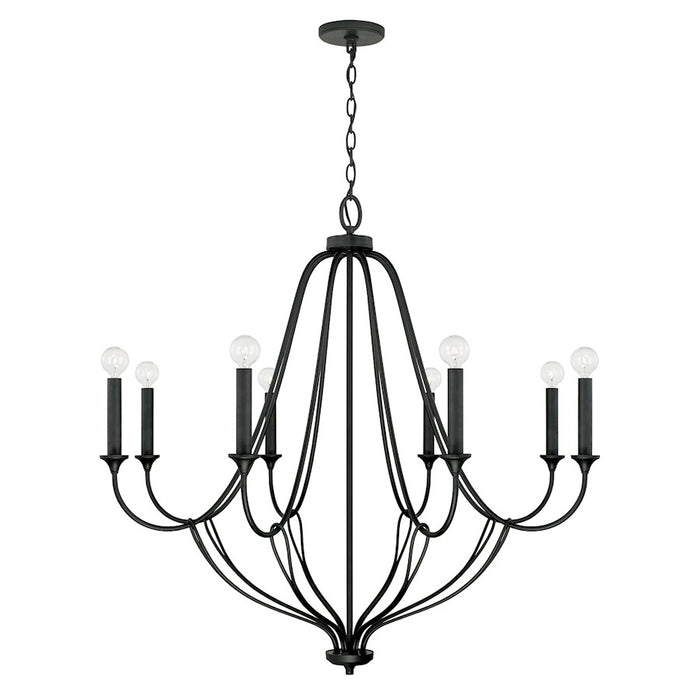 Capital Lighting Bentley Chandelier in Black Iron