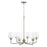 Capital Lighting Miller 6 Light Chandelier, Clear Ribbed