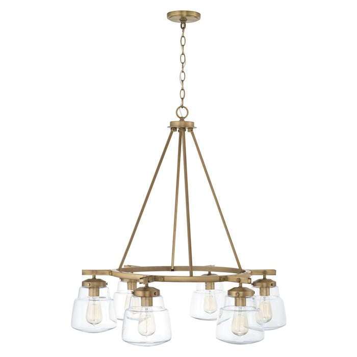 Capital Lighting Dillon 6 Light Chandelier, Clear