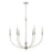 Capital Lighting Penelope 6 Light Chandelier in Painted Grey