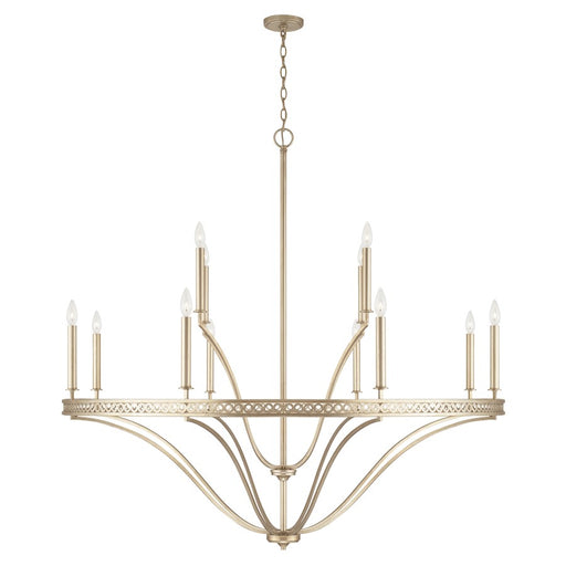 Capital Lighting Isabella 12 Light Chandelier in Winter Gold