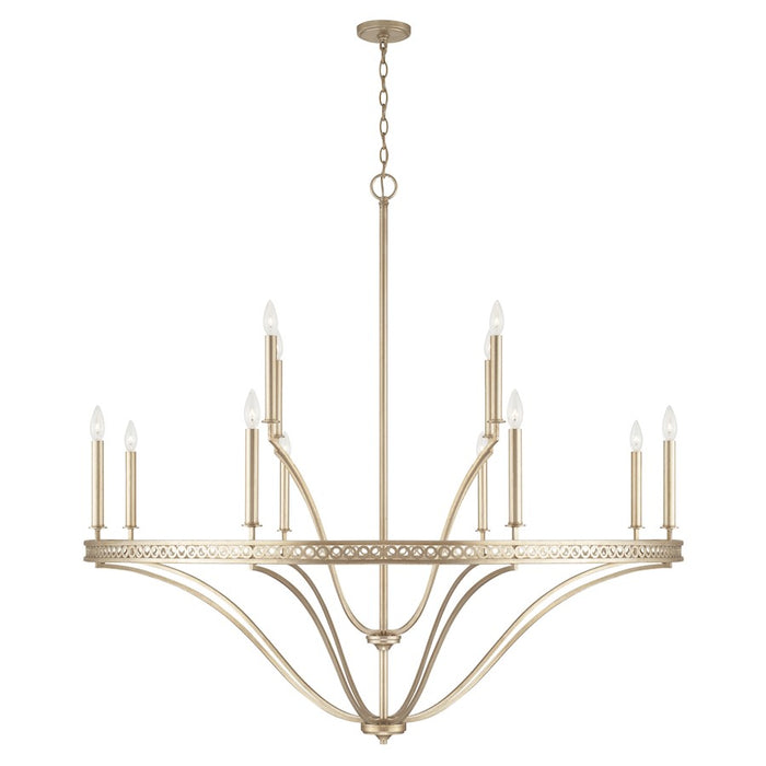 Capital Lighting Isabella 12 Light Chandelier in Winter Gold