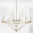 Capital Lighting Isabella 12 Light Chandelier in Winter Gold