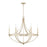 Capital Lighting Isabella 6 Light Chandelier in Winter Gold