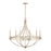 Capital Lighting Isabella 6 Light Chandelier in Winter Gold