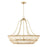 Capital Lighting Wren 6 Light Chandelier, Matte Brass