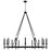 Capital Lighting Ogden Chandelier, Brushed Black Iron