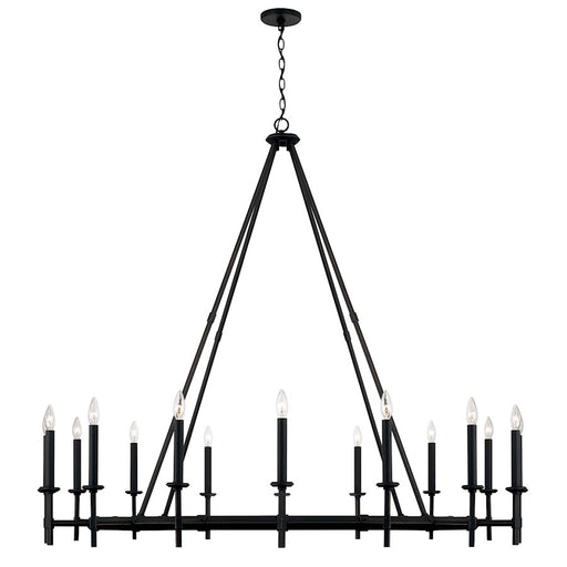 Capital Lighting Ogden Chandelier, Brushed Black Iron