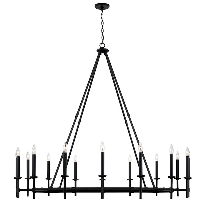 Capital Lighting Ogden Chandelier, Brushed Black Iron