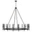 Capital Lighting Ogden Chandelier, Brushed Black Iron