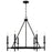 Capital Lighting Ogden 6 Light Chandelier, Brushed Black Iron