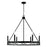 Capital Lighting Avery 6 Light Chandelier, Matte Black