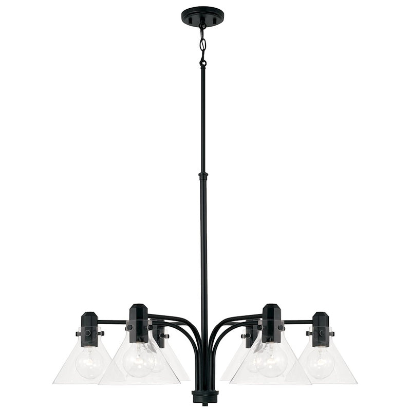 Capital Lighting Greer 6 Light Chandelier, Clear