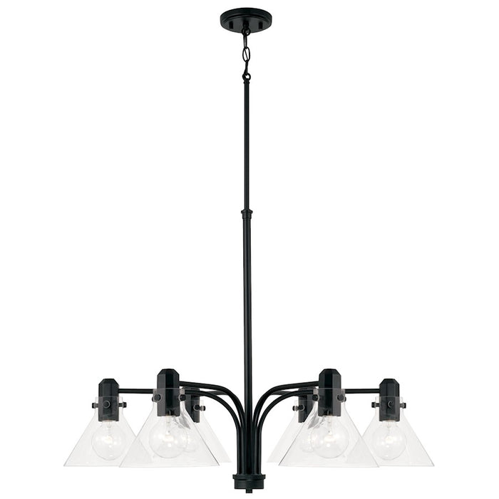 Capital Lighting Greer 6 Light Chandelier, Clear