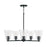 Capital Lighting Baker 5 Light Chandelier, Clear Seeded
