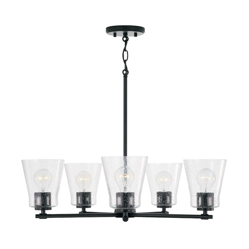 Capital Lighting Baker 5 Light Chandelier, Clear Seeded